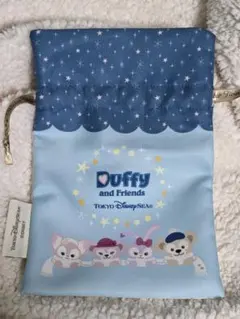 ダッフィー＆フレンズ 巾着 Winter Twinkling Town