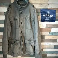【USA古着】OLD NAVY ジャケット XLTG/XL グレー　大きめサイズ