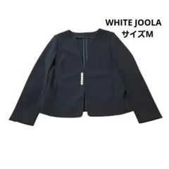 ネイビー ノーカラージャケット