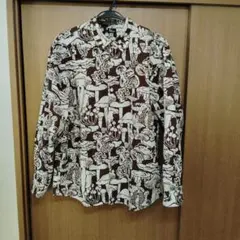 go Slow Caravan　キノコ柄　 薄手長袖シャツ size4のサムネイル