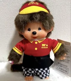 モンチッチ Mサイズ 男の子 モヒカンヘア ポロシャツ 新品タグ付きモンチッチ ぬいぐるみMサイズ 男の子 モヒカンヘア