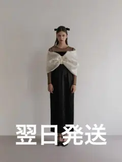 ecmile. RIBBON TIGHT DRESS リボンタイトドレス - メルカリ