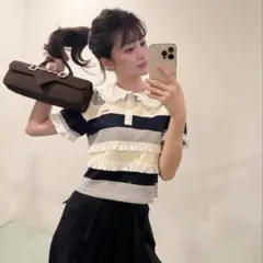 Bibiy. 正規品 ジェイミーフリルトップ ポロシャツ - メルカリ