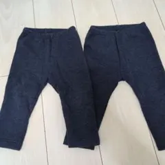 キッズ　パンツ　2枚セット　ダークグレー