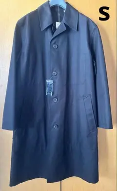 ユニクロU ステンカラーコート　黒　S タグ付未使用新品　リラックスフィット