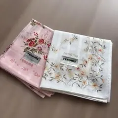 renoma 花柄ハンカチ 2枚セット