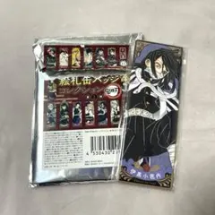 鬼滅の刃　絵札缶バッジコレクション　第1弾　伊黒小芭内 スクエア　缶バッチ