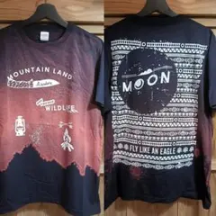 【シルクスクリーン手刷り現品のみ】Tシャツ L ブラック アウトドア