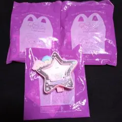 ハッピーセットリトルツインスターズお星さまネームクリップ、ユニコーンコーム