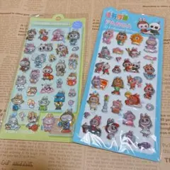 ラブブ　ウォーターシール　ぷっくりシール　2枚セット