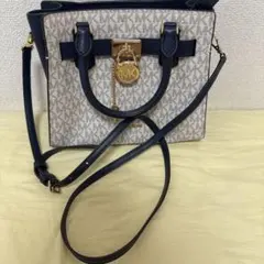 Michael Kors ショルダーバッグ ベージュ/ネイビー