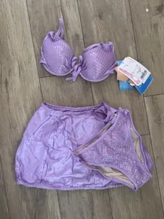 パープル ブラジャーショーツセット 9M