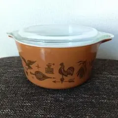Pyrex Early American 蓋付キャセロール　オールドパイレックスのサムネイル