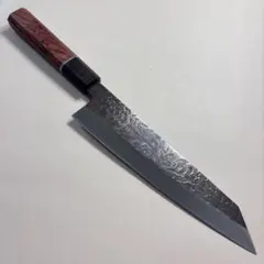 和牛刀(切付型) ステンレス槌目八角柄 和包丁　シェフナイフ 201mm新品ᓾ