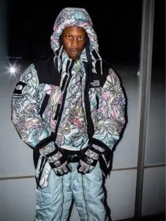 シュプリーム ノースフェイス　ダウンジャケット　DRAGON