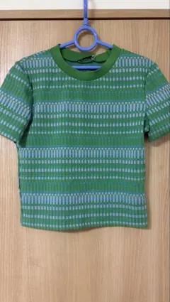 ZARA サマーニット　緑色