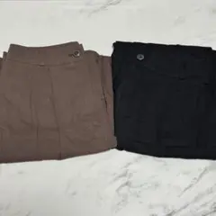 キャナルジーン smileyranna コットンダブルタックパンツ 2枚セットのサムネイル