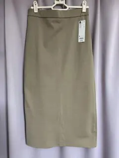 GU カットソースリットナローミディスカート Mサイズ ベージュ 新品未使用