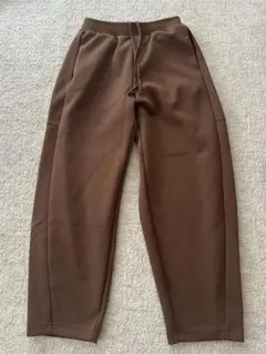 UNIQLO ドライスウェットカーブパンツ S ブラウン