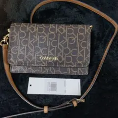 Calvin Klein モノグラム ショルダーウォレット約19x12.5cmのサムネイル