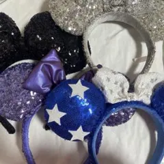 ディズニー カチューシャセット スパンコール