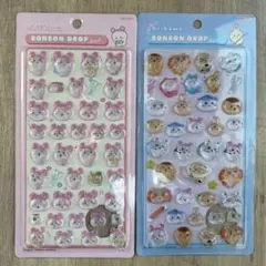 ＊必読＊ちいかわ ドロップシール 2枚セット(古本屋、みんなポーズ)
