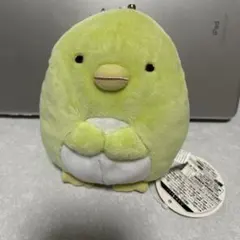 すみっコぐらしぬいぐるみがまぐちミニバッグ ぺんぎん？