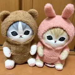 mofusand パジャマにゃんBIGぬいぐるみ くま うさぎ 全2種セット