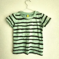 サニーランドスケープ　チョコミント　半袖　Tシャツ　ボーダー　110cm