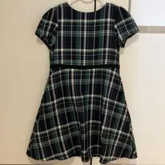 ★ロペピクニックkids★130cm チェック柄 半袖ワンピース