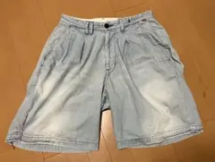 アナクロノーム　AN225-R AGING DENIM TUCK SHORTSのサムネイル