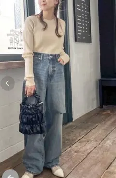 レイヤードライクニットプルオーバー(タグ付き)