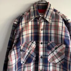 80's FIVE BROTHER ファイブブラザー中綿チェックヘビーネルシャツ