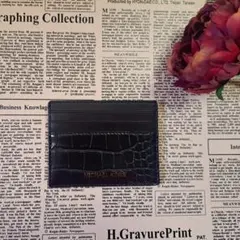 MICHAEL KORS マイケルコース ブラック カードケース　クロコ