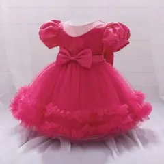 ピンクのベビードレス☆誕生日・イベントなどに♫