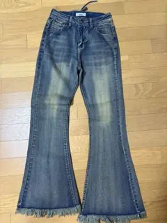 （WEGO）ウィゴー フレアデニムパンツ