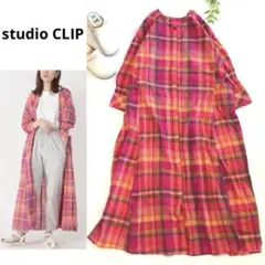 スタディオクリップ kazumiさんコラボ 前後2wayワンピース F ピンク