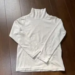 UNIQLO キッズ 長袖カットソー 140 ホワイト　フリース