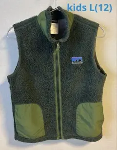 Patagonia キッズ ベスト グリーン L(12) レディース