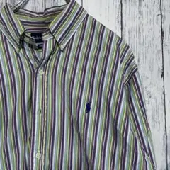 OLD Ralph Lauren ストライプ ボタンダウンシャツ