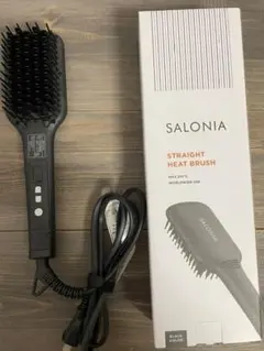SALONIA ストレートヒートブラシ SL-012BK