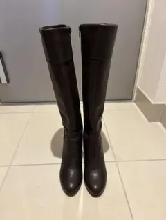 LE TALON ロングブーツ ダークブラウン