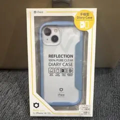 iPhone14/13 iFace Reflection 手帳型ケース ブルー