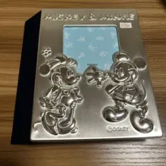 ディズニー ミッキー&ミニー フォトフレームアルバム　シルバーメッキ仕上げ