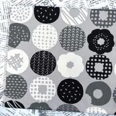 オックス生地 ドーナツ グレー 2m SALE
