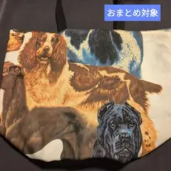 ⚫超ドでか⚫大きな犬柄④バケツ型エコバッグ