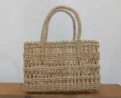沖縄の自然素材　手作りかごバッグ とうづるもどき 一点物 沖縄の自然素材 手作りかごバッグ とうづるもどき 一点物 - メルカリ