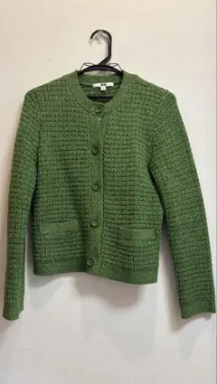 ユニクロ グリーンニットカーディガン