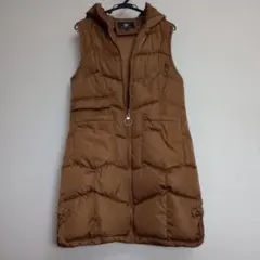 茶系中綿ロングベストketty cherie