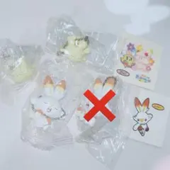 ポケモン ポケピース すやすやマスコット4点 ヒバニー・マホミル　シール